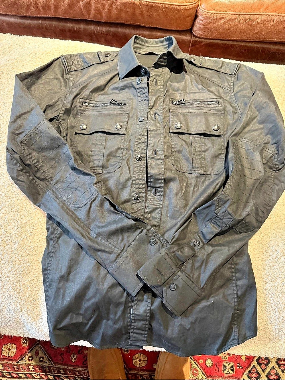 Belstaff Men's Black Shirt Size small/Medium (38)